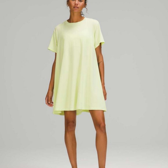 Lululemon All Yours Tee Dress Crispin Green - Picture 1 of 4